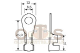 Ringkabelschuh Krallenkabelschuh M6 4.0 - 6.0 mm² verzinnt