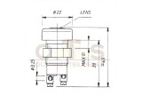 Kontrollleuchte Anzeigelampe grün 6-24V Aluminium