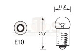 Glühlampe 6V 0,3W E10 50 mA 11x24