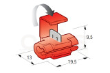 Abzweigleitungsverbinder rot 0.25-1 mm² kein PVC
