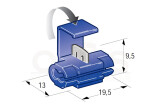 Abzweigleitungsverbinder blau 1.00-2.5 mm²