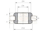 Gummitülle (abdichtend) für Blechöffnung 35mm, Durchführungstüllen, Tüllen (Isolier- und Durchführungstüllen) sowie Schutzkappen