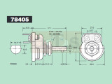 LUCAS 78405 Dimmer Cockpit Instrumente MG Triumph Rheostat