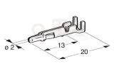 Mate-N-Lock M2 Rundstecker 0.5 - 1.5mm² messing verzinnt 82R3