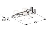 Mate-N-Lock M2 Rundstecker 0.5 - 1.5mm² messing...