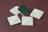 50 x Klebesockel für Kabelbinder 20 x 20 mm natur
