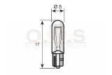 Glassockellampe 12V 2W W2x4,6d 51L1