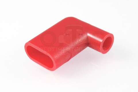 Isoliertülle für 90° Winkel-Flachsteckhülse PVC 6,3 rot