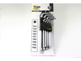 9-tlg Innensechsrund-Schlüsselsatz T10 - T50