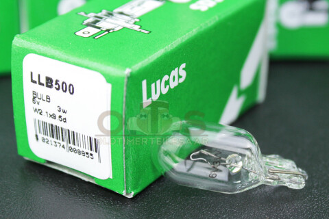 Lucas Glassockellampe 6V 3W W2.1x9.5d T10