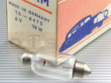 OSRAM Soffitte 6V 18W SV8.5-8 14x43 K15611 Prüfzeichen