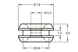 Kabeldurchführung Montageloch Ø 5,8mm...