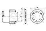 Starlock® Sicherungsscheibe 2.5 mm Schaft Federstahl lackiert