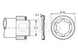 Starlock® Sicherungsscheibe 2.5 mm Schaft Federstahl...
