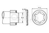 Starlock® Sicherungsscheibe 8 mm Schaft Federstahl...