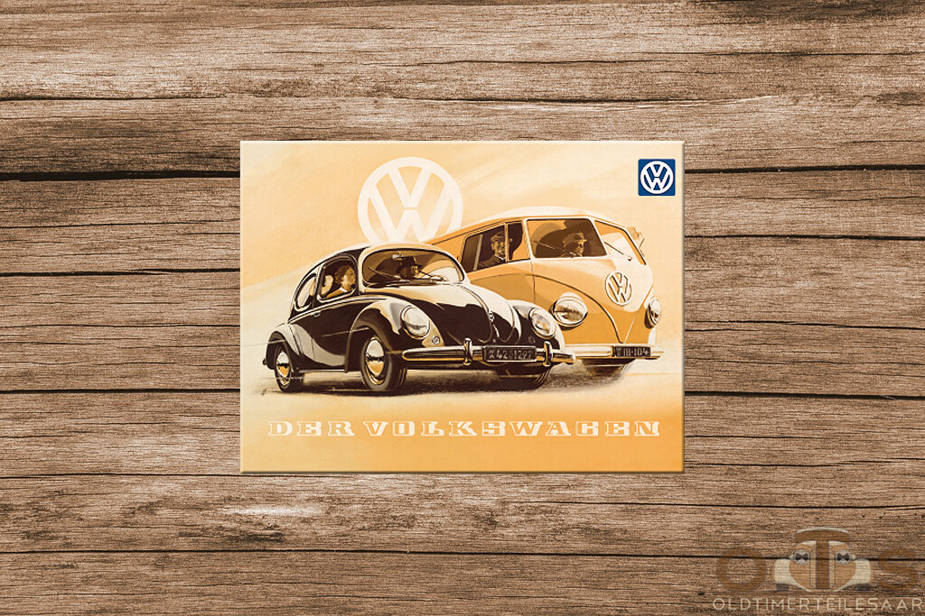 Magnet-Set / Kühlschrankmagnet NEU & OVP Think Small VW Bus T1 & Käfer 