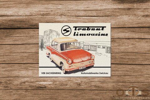 Trabant Limousine Trabbi VEB Magnet 6 x 8 cm