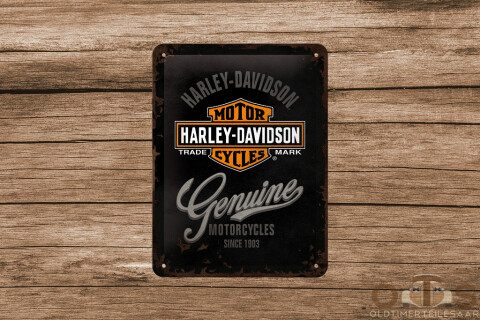 Harley-Davidson Genuine Motorcycles Blechschild 15 x 20 cm