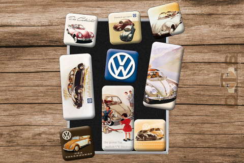 VW Käfer Classic Magnet-Set 9-tlg