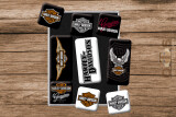 Harley-Davidson Logos Magnet-Set 9-tlg