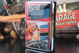 Best Garage Benzinfeuerzeug Pin-up Sonnenbrille rot