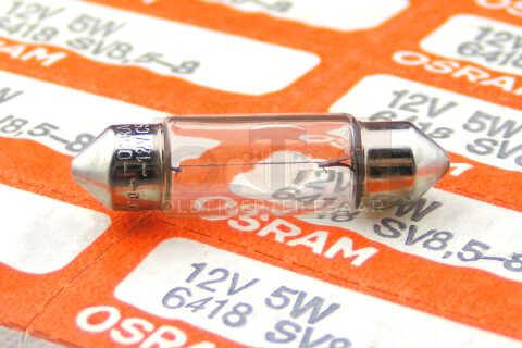 Osram Soffitte 10W 12V Sockel SV85 43 mm Lang Neu Innenbeleuchtung 1325518