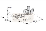 Flachstecker 6,3 Faston M630 1.00-2.5 mm² messing