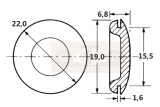 Karosseriestopfen für 15.5 mm Loch PVC