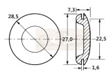 Karosseriestopfen für 22.5 mm Loch PVC