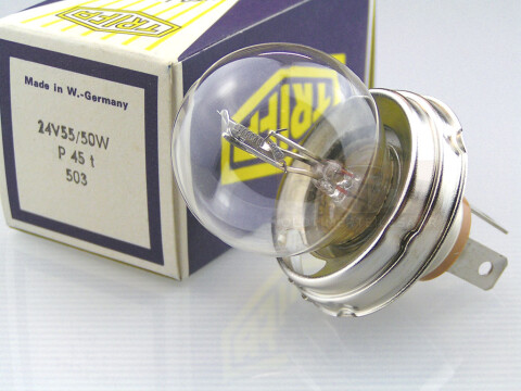 TRIFA Glühlampe 24V 55/50W P45t E-geprüft