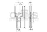 WECO 406 Flachsteckverbinder Y-Abzweig 6.3mm 3-polig