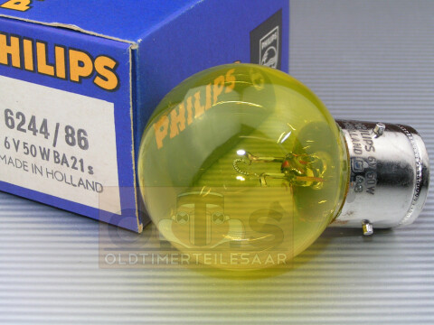 PHILIPS Marchal Nebelscheinwerferlampe 6V 50W Ba21s 40x60 Gelb