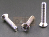 Schwarz verchromte Senkkopf Schraube 1/4" UNF x 1...