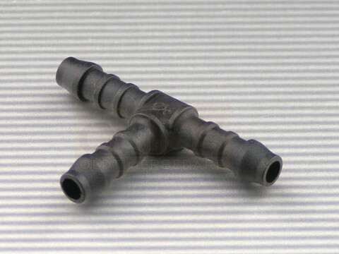Schlauchverbinder, Kunststoff, 45 mm lang, 5 mm AD (O₂