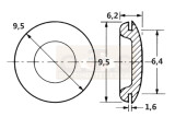 Karosseriestopfen für 6.4 mm Loch PVC