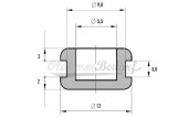 PLIOPRENE TPE Abdeckkappe 9 mm Blechöffnung, halogenfrei