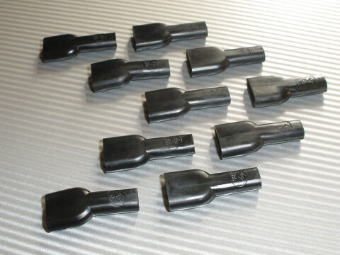 Isolationstülle für Flachsteckhülse PVC ISO 6,3 schwarz