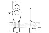 Ringkabelschuh Krallenkabelschuh M5 1,0-2,5 mm² verzinnt