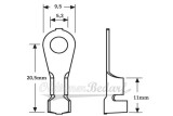 Ringkabelschuh Krallenkabelschuh M5 4,0-6,0 mm² verzinnt