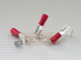Flachsteckhülse mit Abzweig 6,3 x 0,8 rot 0,5-1,5mm² PVC teilisoliert