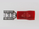 Flachsteckhülse 4,8 x 0,5 rot 0,5-1,5mm² PVC teilisoliert