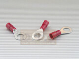 Quetschkabelschuhe Ringform M5 rot 0,5-1,5mm² Nylon teilisoliert