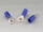 Quetschkabelschuhe Ringform M4 blau 1,5-2,5mm² Nylon teilisoliert
