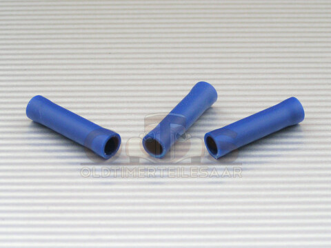 Isolierte PVC Stoßverbinder zum crimpen 1,5-2,5mm² blau