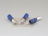Rundstecker 5 mm blau 1,5-2,5mm² PVC teilisoliert