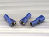 Flachsteckhülse vollisoliert 6,3 x 0,8 PVC blau...