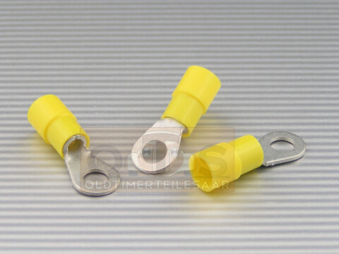 Quetschkabelschuhe Ringform M5 gelb 4-6mm² PVC teilisoliert