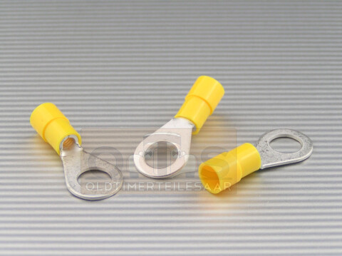 Quetschkabelschuhe Ringform M8 gelb 4-6mm² Nylon teilisoliert