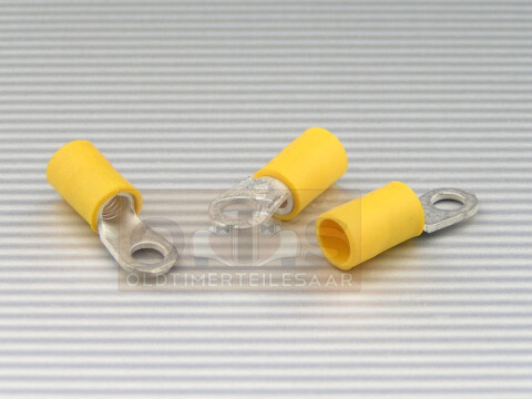 Quetschkabelschuhe Ringform M4 gelb 4-6mm² PVC teilisoliert