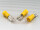 Flachsteckhülse 6,3 x 0,8 gelb 4-6mm² PVC teilisoliert